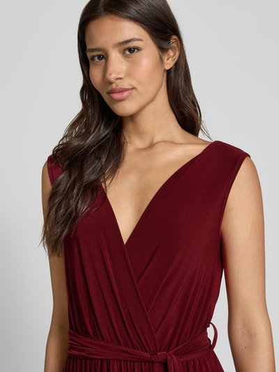 ZABAIONE Kombinezon w kopertowym stylu model ‘Romper’ Czerwony 3