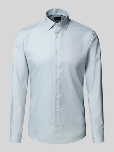 OLYMP No. Six Super slim fit zakelijk overhemd met kentkraag Groen - 2