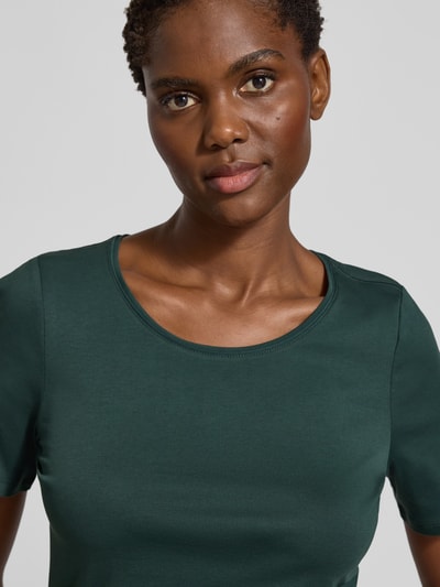 s.Oliver RED LABEL T-shirt o kroju regular fit z czystej bawełny Ciemnozielony 3