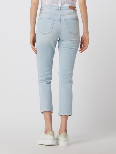 Review Straight Fit Jeans mit Stretch-Anteil Hellblau 5