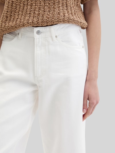 Marc O'Polo Cropped Fit Culotte aus Baumwoll-Mix  Weiss 3