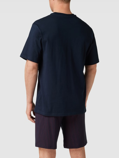 Schiesser Pyjama van katoen Donkerblauw - 4