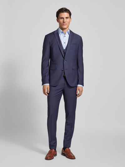 Jake*s Slim Fit Business-Hemd mit Kentkragen Bleu 1