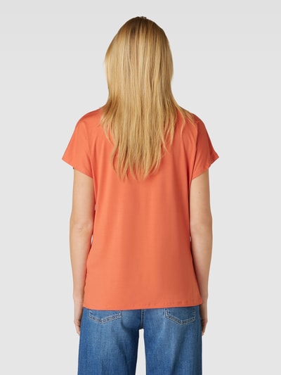 Soyaconcept T-Shirt mit V-Ausschnitt Modell 'Marica' Orange 5