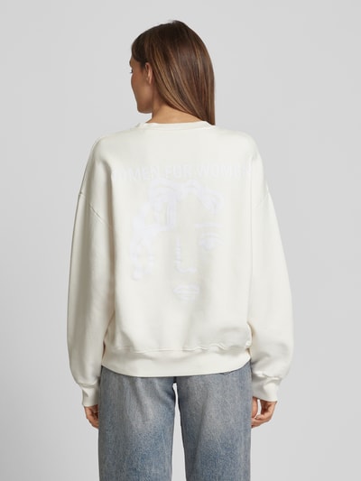 Marc O'Polo Sweatshirt met statementprint Offwhite - 5