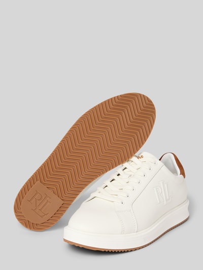Lauren Ralph Lauren Sneakers met logostitching, model 'Anisley' Wit - 4