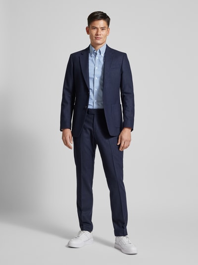 Tommy Hilfiger Tailored Slim Fit Business-Hemd mit Knopfleiste Royal 1