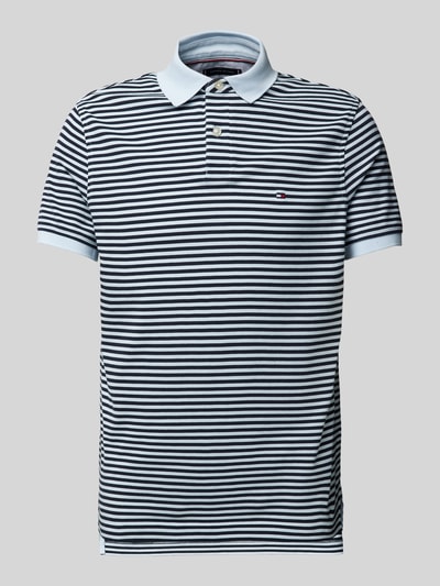 Tommy Hilfiger Regular fit poloshirt met labeldetail Lichtblauw - 2