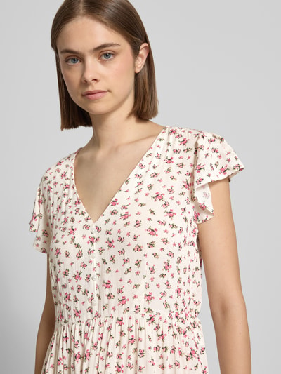 ONLY Tailliertes Freizeitkleid aus reiner Viskose Modell 'CLAUDETTE' Offwhite 3