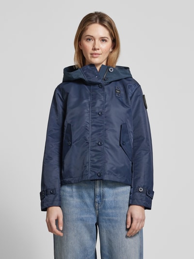 Blauer Usa Jacke mit Kapuze Modell 'MARCELA' Dunkelblau 4