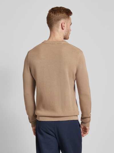 SELECTED HOMME Gebreide pullover met ribboorden, model 'DANE' Beige - 5