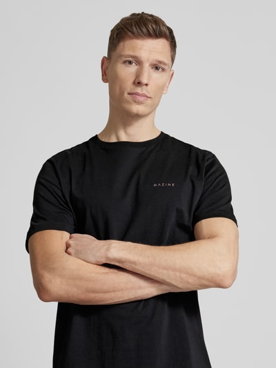 Mazine T-Shirt mit Label-Print Modell 'Stundon' Black 3