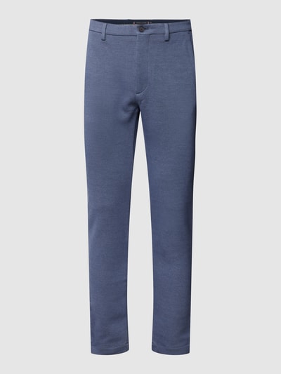 Tommy Hilfiger Spodnie o kroju slim fit z detalem z logo model ‘BLEECKER’ Granatowy 2