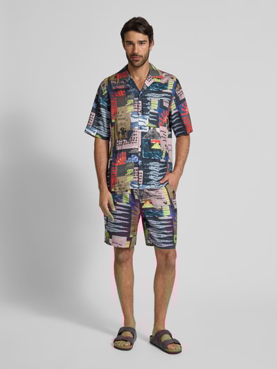 Scotch & Soda Szorty z elastycznym pasem Granatowy 1