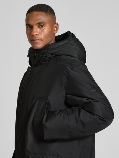 BOSS Orange Relaxed Fit Parka mit Kapuze Modell 'OSIASS1' Black 3