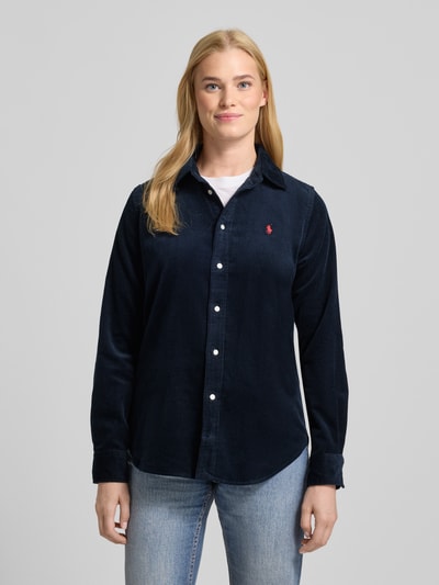 Polo Ralph Lauren Hemdbluse mit Label-Stitching Marine 4