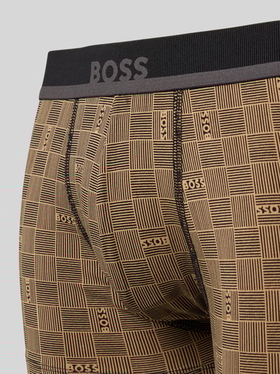BOSS Regular Fit Trunks aus Baumwoll-Mix Beige 2
