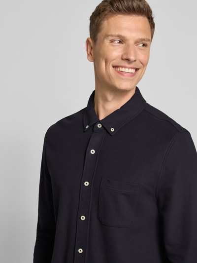 Fynch-Hatton Freizeithemd mit Button-Down-Kragen Marine 3