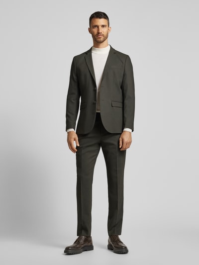 SELECTED HOMME Slim fit colbert met paspelzak op de borst, model 'NEIL' Olijfgroen - 1