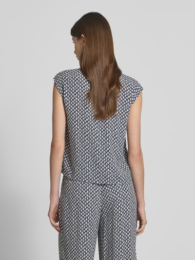 Zero Bluzka o kroju slim fit z wykładanym kołnierzem Błękitny 5