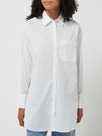 Mango Oversized Bluse aus Baumwolle Modell 'James' Weiss 4