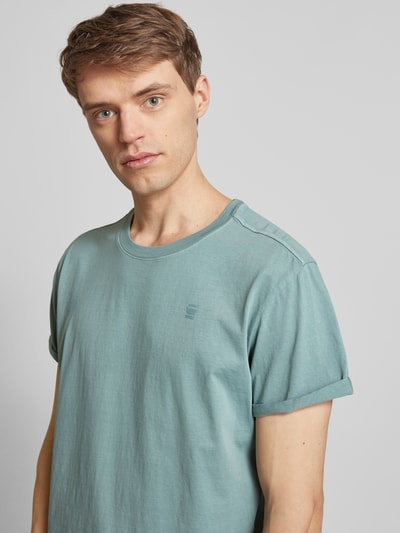 G-Star Raw T-shirt z okrągłym dekoltem model ‘Lash’ Szaroniebieski 3