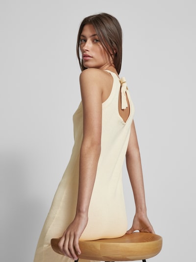 Vero Moda Sukienka mini na cienkich ramiączkach model ‘POLLY’ Beżowy 3