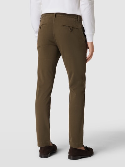 Polo Ralph Lauren Slim stretch fit broek met knoopsluiting, model 'BEDFORD' Olijfgroen - 5