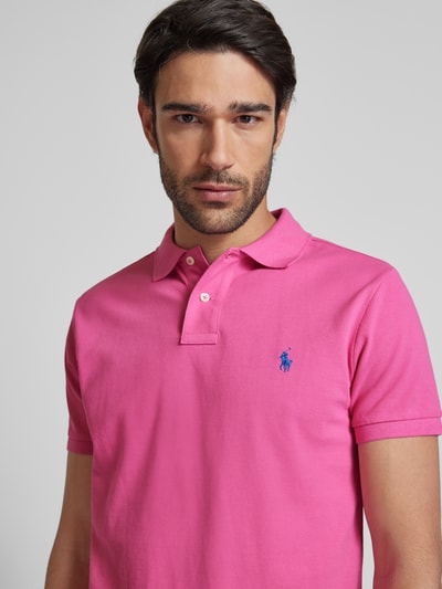 Polo Ralph Lauren Poloshirt mit Label-Stitching Pink 3