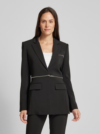 Patrizia Pepe Blazer met ritssluiting Zwart - 4