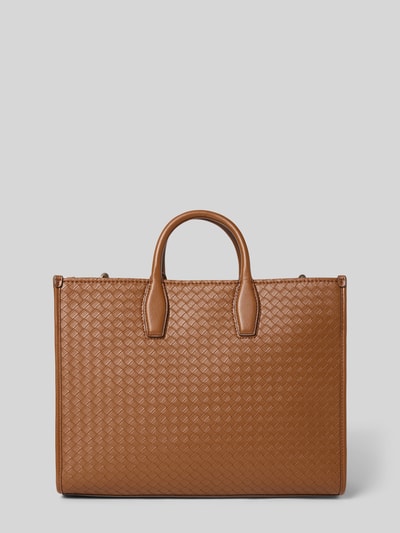 BOSS Henkeltasche mit Label-Applikation Modell 'SANDY TOTE SQ' Mittelbraun 4