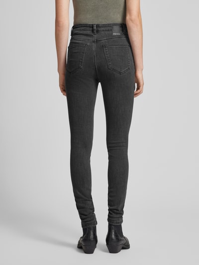 Pieces High-Waist-Jeans Modell 'DEA' Anthrazit 5