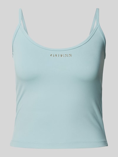 Guess Activewear Top mit Label-Applikation Modell 'MARIKA' Hellblau 1