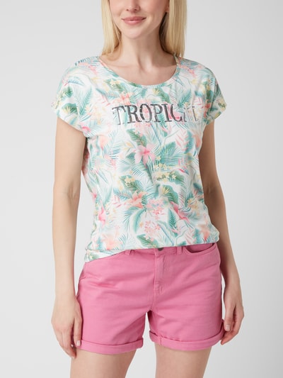 Montego Shirt mit floralem Muster  Weiß 4