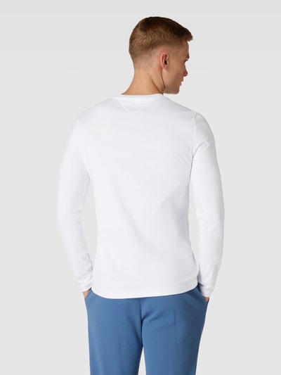 Tommy Hilfiger Longsleeve mit Label-Stitching Weiss 5