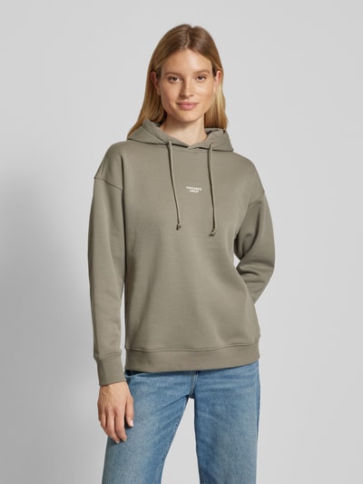 Jake*s Casual Oversized Hoodie mit Label-Print Schilf 4