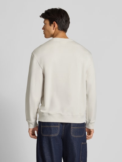 Calvin Klein Jeans Sweatshirt mit Label-Stitching Offwhite 5