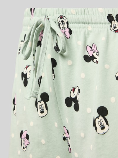 Jake*s Casual Relaxed fit korte pyjamabroek met tunnelkoord Mintgroen - 2