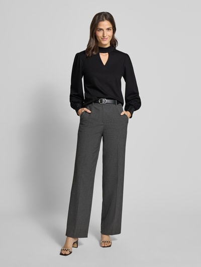 monari Sweatshirt mit Stehkragen und Cut Out BLACK 1