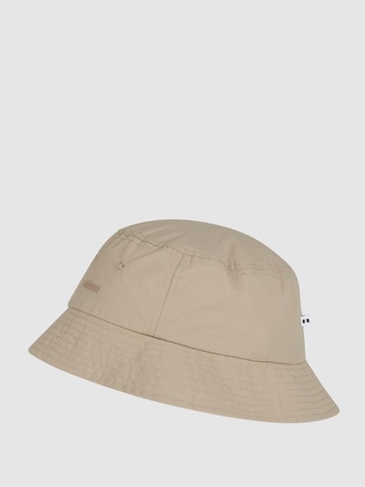 Minimum Czapka typu bucket hat z logo  Piaskowy 1