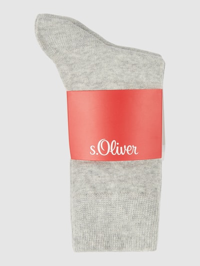 s.Oliver RED LABEL Socken mit elastischem Rippenbündchen im 6er-Pack Mittelgrau Melange 2