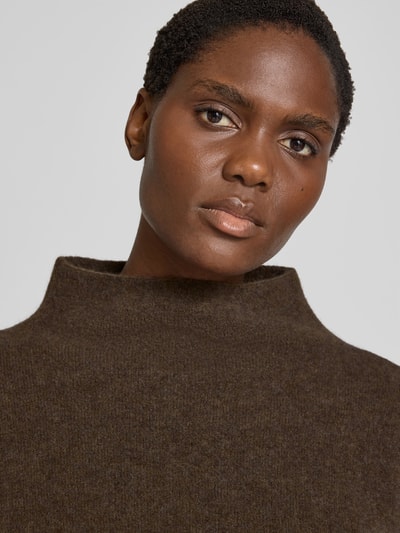 Filippa K Pullover mit Stehkragen Hellbraun 3