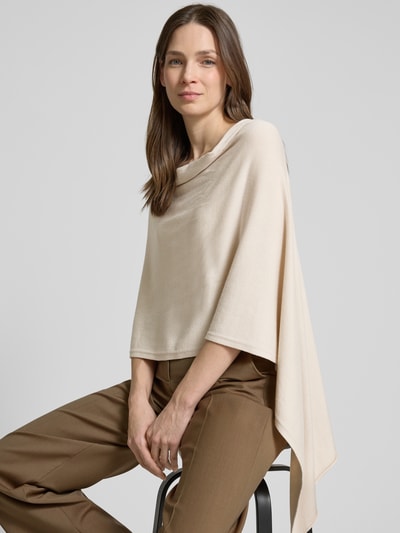 comma Poncho mit Quasten Sand 3