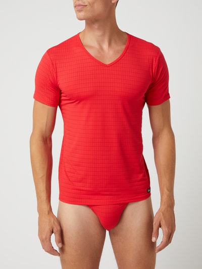 Bruno Banani T-shirt met stretch  Rood - 3