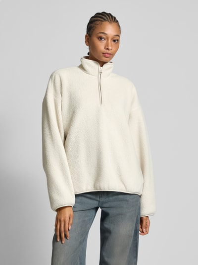 WEEKDAY Oversized Sweatshirt mit Stehkragen Offwhite 4