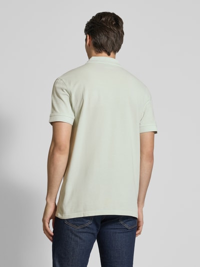 BOSS Orange Slim Fit Poloshirt mit Label-Print Modell 'Prime' Hellblau 5