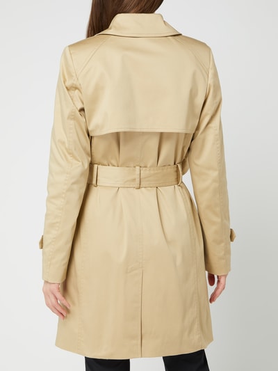 Jake*s Collection Trenchcoat met stretch  Zand - 5