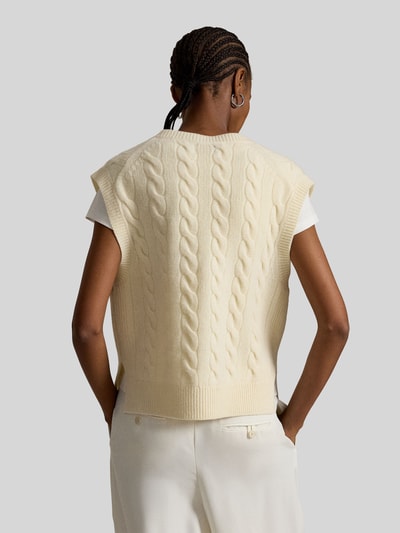 Polo Ralph Lauren Regular Fit Pullunder aus Woll-Kaschmir-Mix Ecru 5