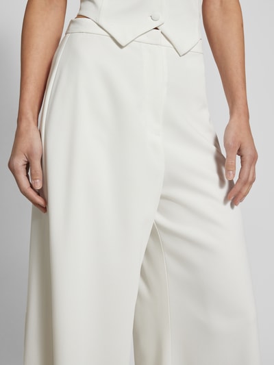 Swing Wide leg stoffen broek met verborgen sluiting Offwhite - 3