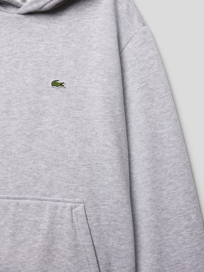 Lacoste Bluza z kapturem i wyhaftowanym logo Średnioszary melanż 2